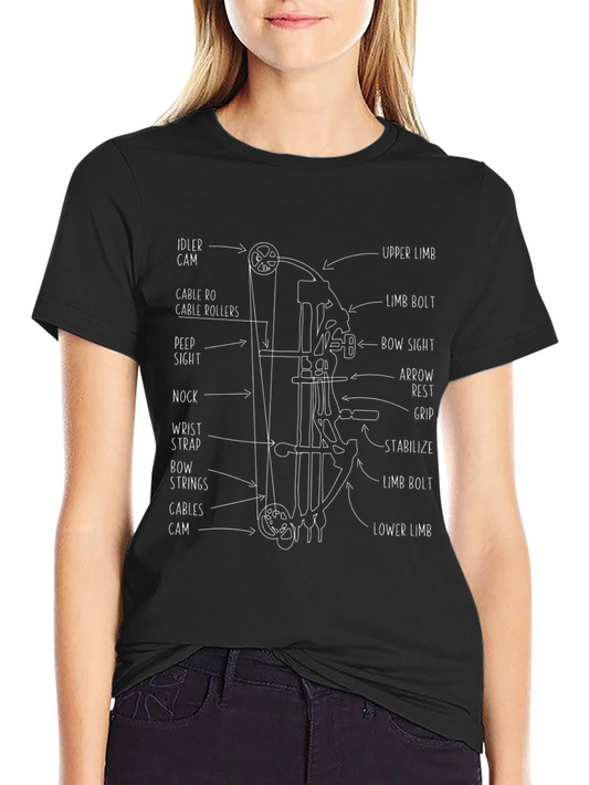 Archery Bow Diagram T-Shirt