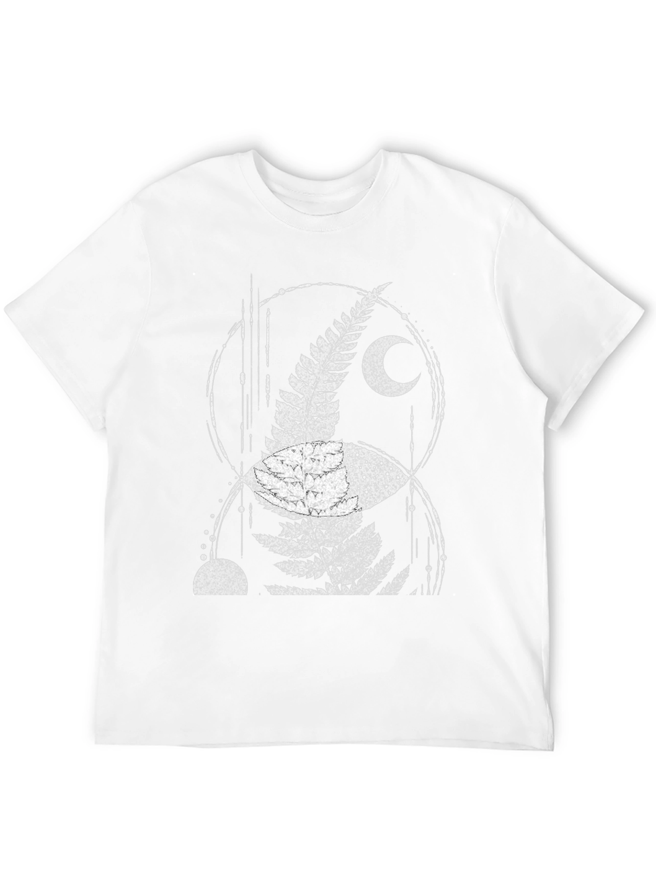 Fern Moon Graphic Tee - Black Cotton Blend