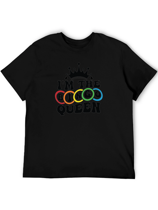 Im the Bi Queen T-Shirt - Rainbow Rings