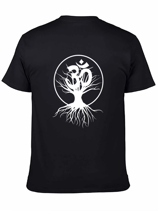 Om Tree of Life Graphic T-Shirt - Black