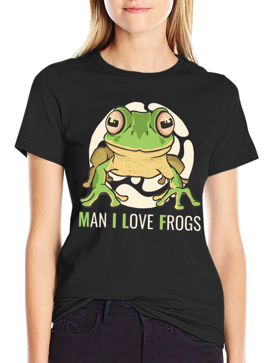 Man I Love Frogs Graphic T-Shirt