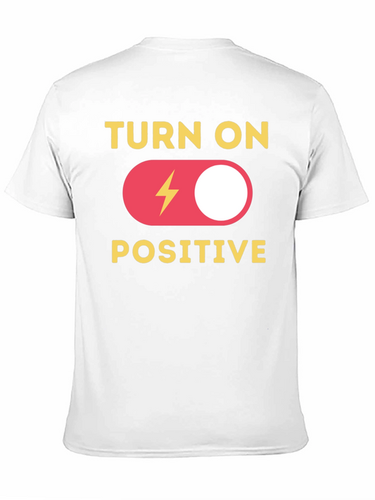 Turn On Positive Graphic T-Shirt - Black