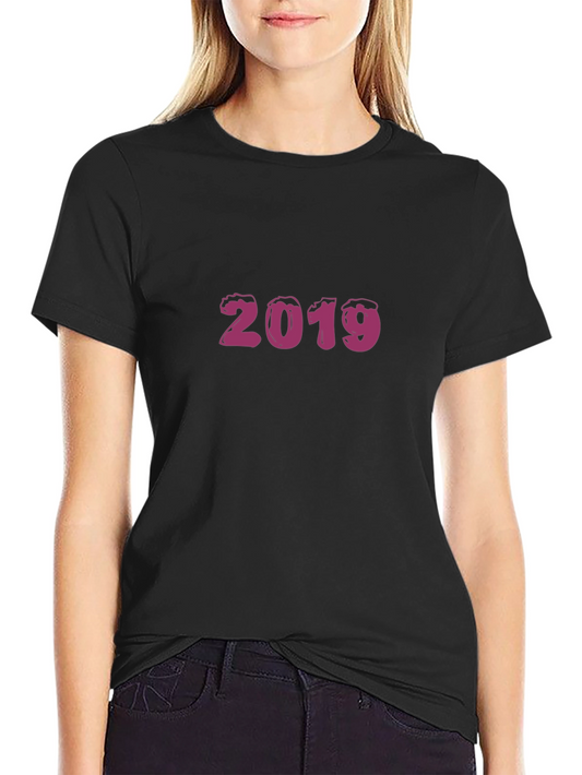 2019 Graphic Tee - Stylish Black T-Shirt