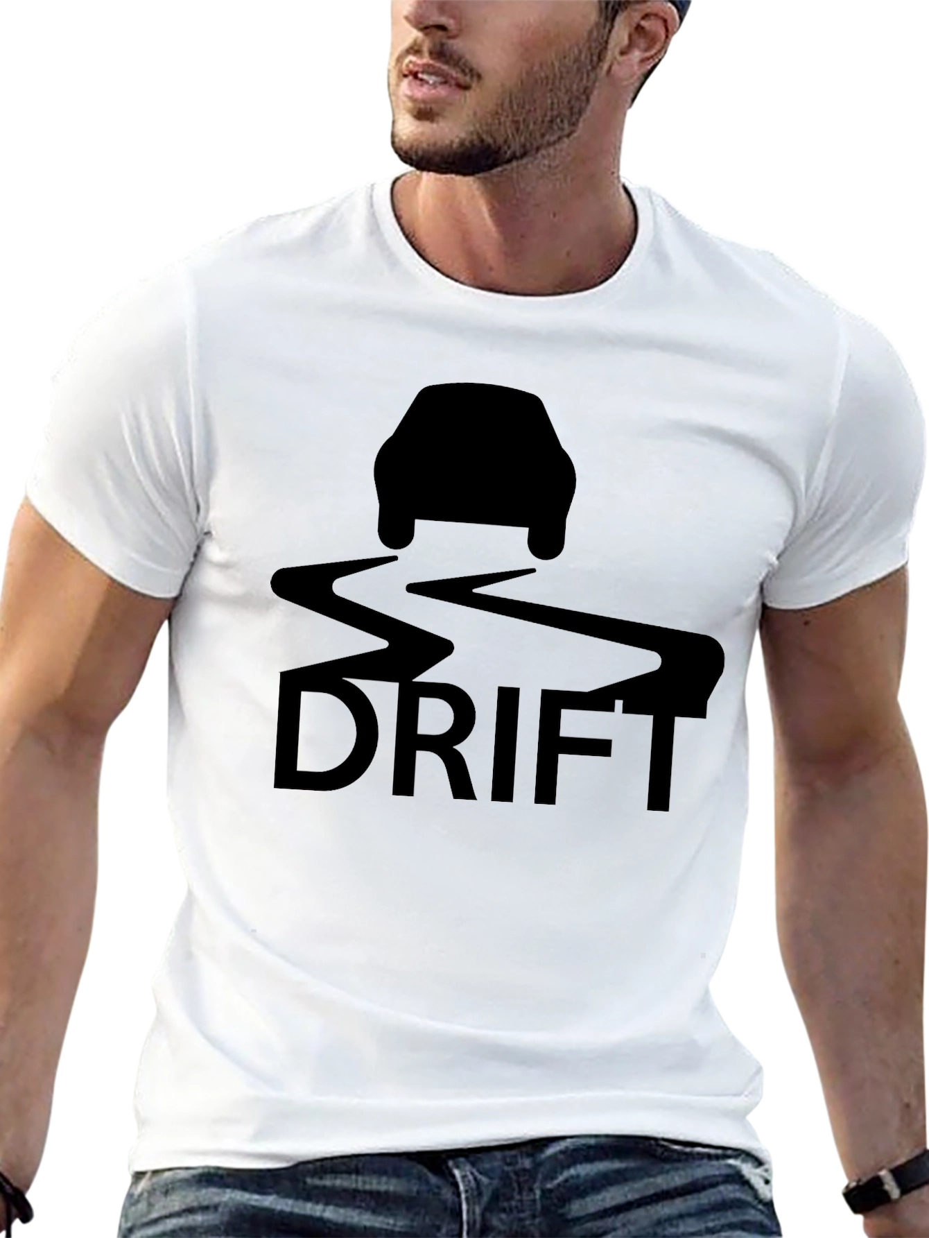 Drift Car Black T-Shirt