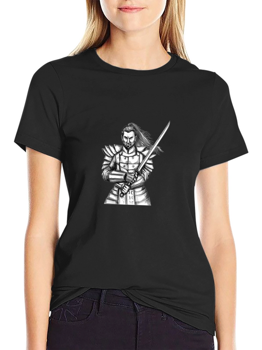 Samurai Warrior Graphic Black T-Shirt