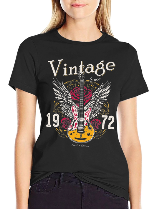 Vintage 1972 Guitar Wings T-Shirt
