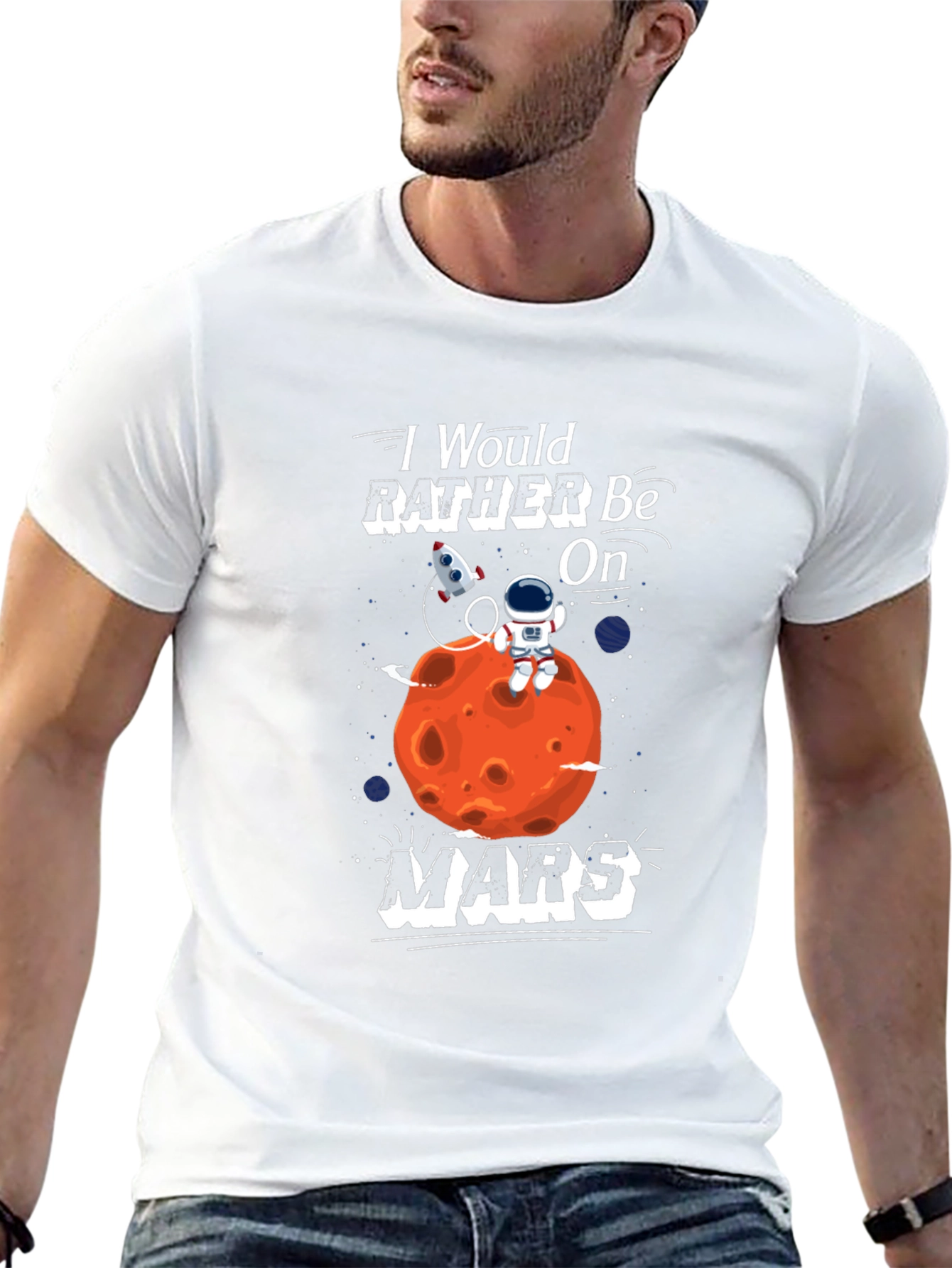 Id Rather Be On Mars T-Shirt