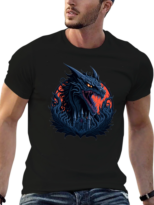 Dragon Castle Black T-Shirt