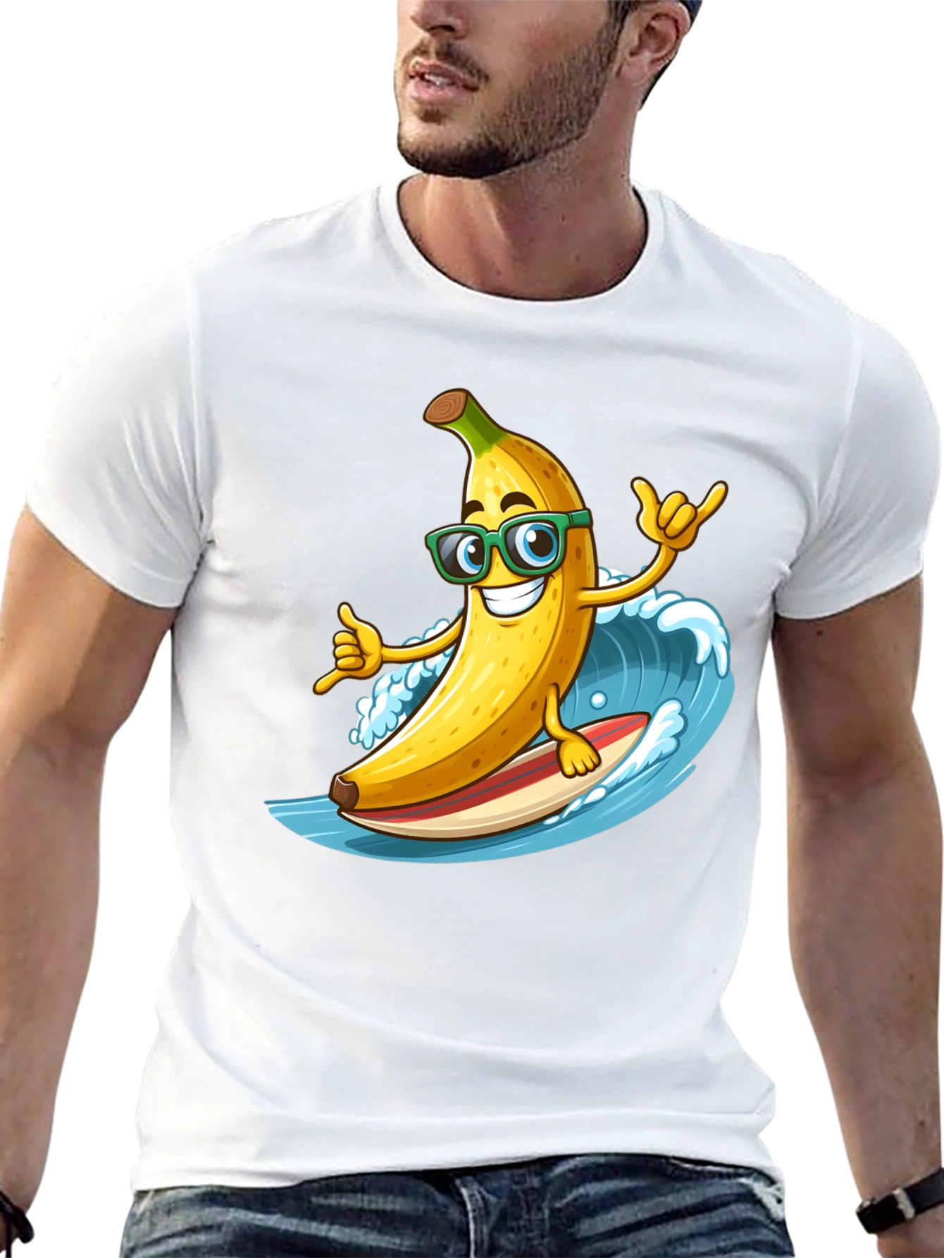 Surfing Banana T-Shirt - Hang Loose!