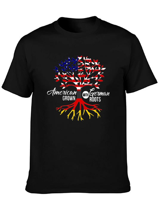 American Grown With German Roots Tree T-Shirt