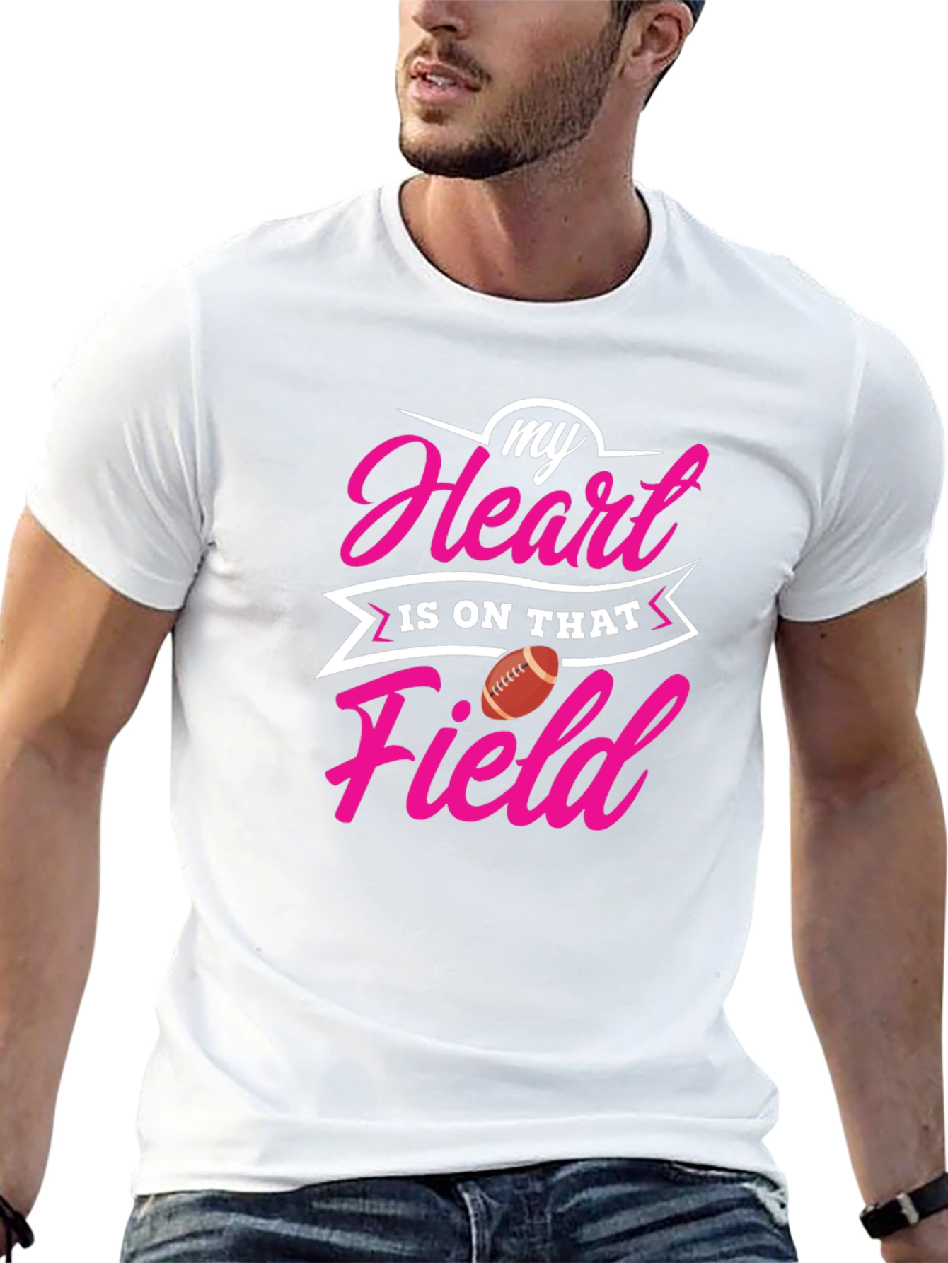 My Heart Is On That Field Graphic T-Shirt