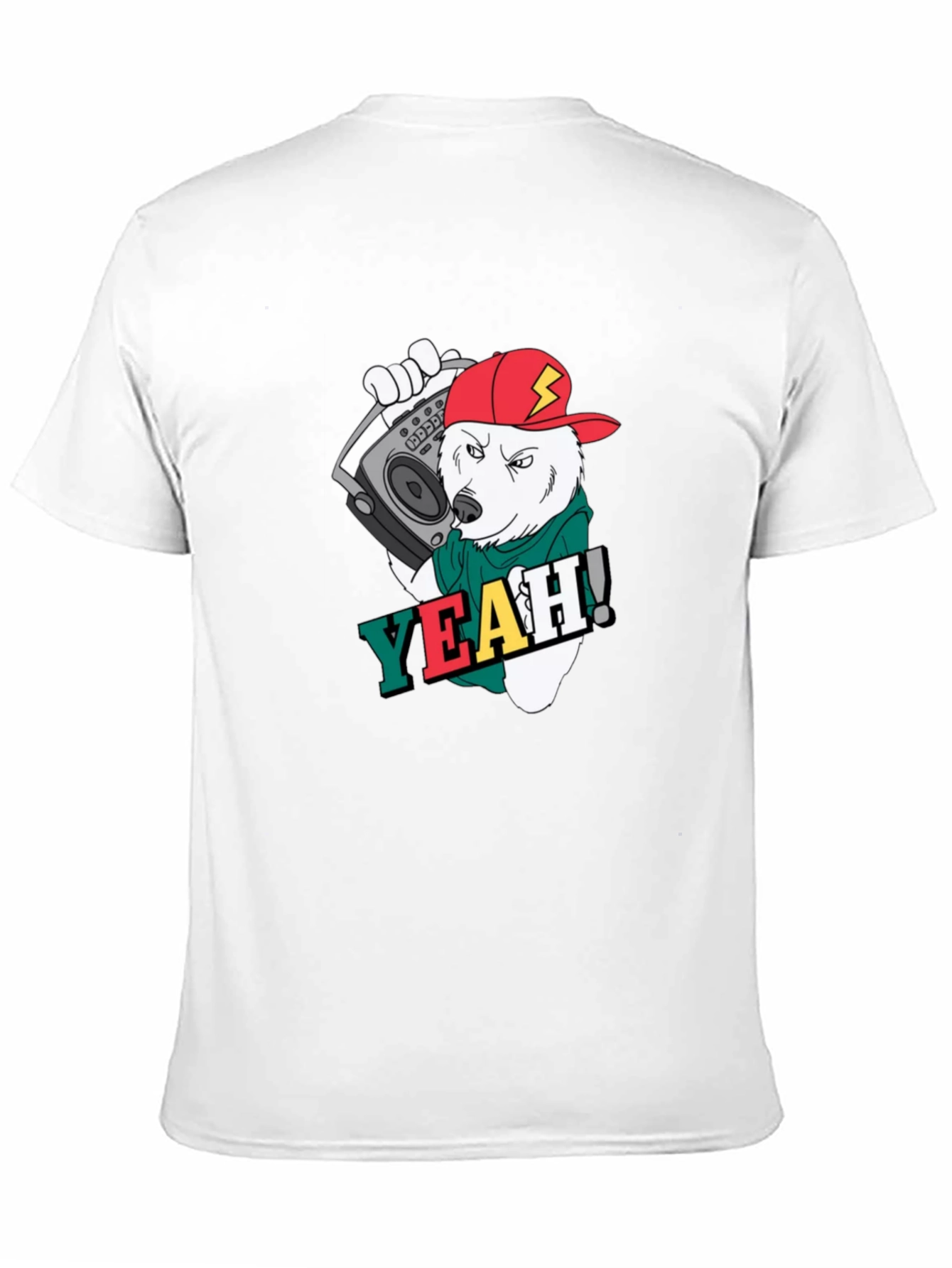 Cool Bear Graphic Tee - Black Cotton T-Shirt