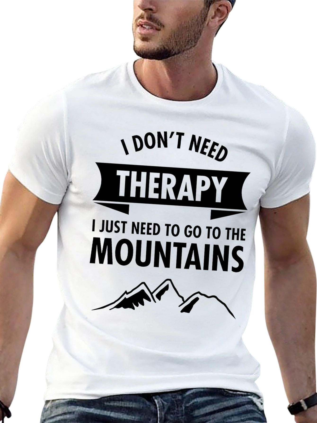Mountain Therapy T-Shirt - Nature Lover Tee