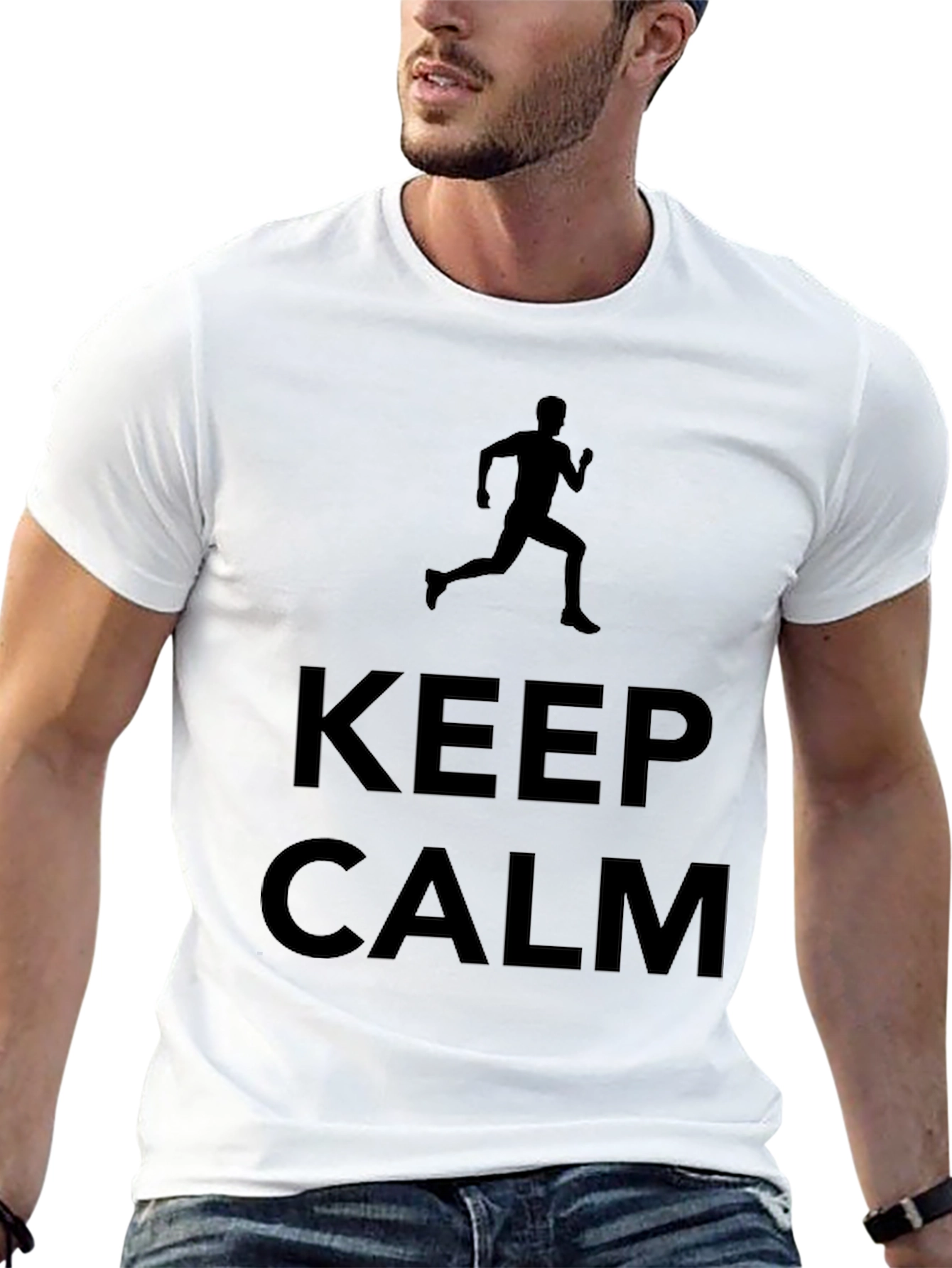 Keep Calm Runner T-Shirt | Cool Graphic Tee