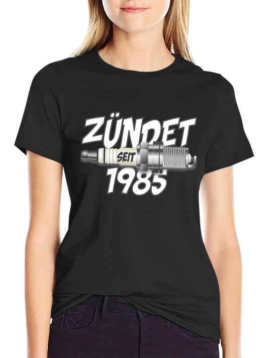 Zündet Seit 1985 T-Shirt Classic Car Spark Plug Design