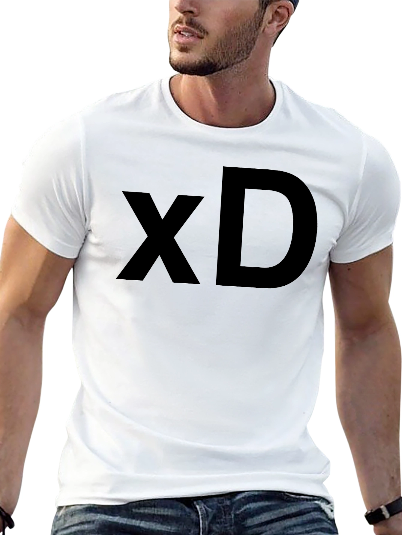 XD Graphic Tee - Classic Black Cotton T-Shirt