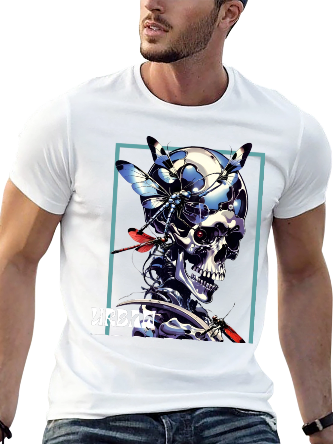 Urban Cyborg Skull T-Shirt