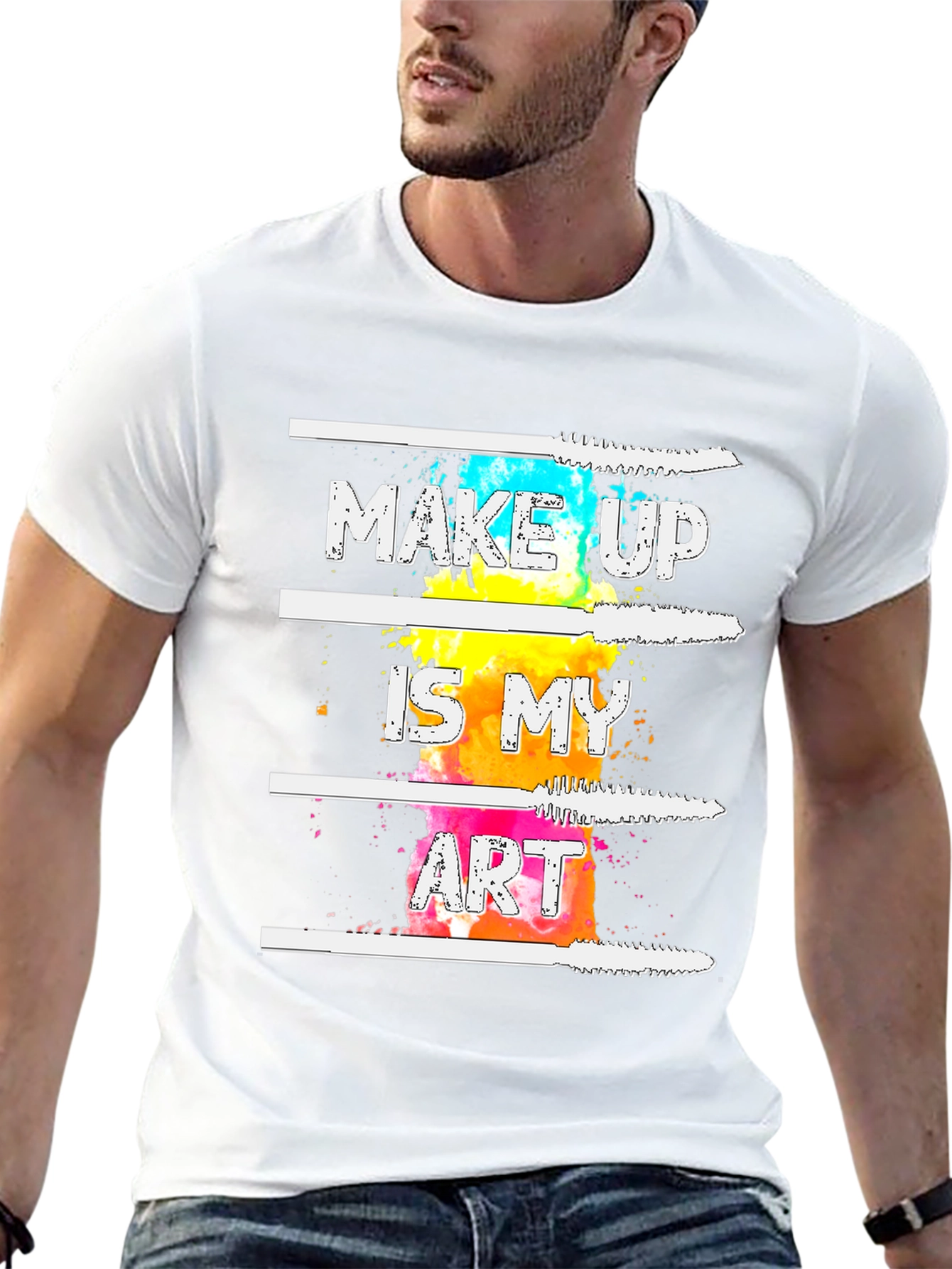 Makeup Is My Art Graphic Tee - Black T-Shirt