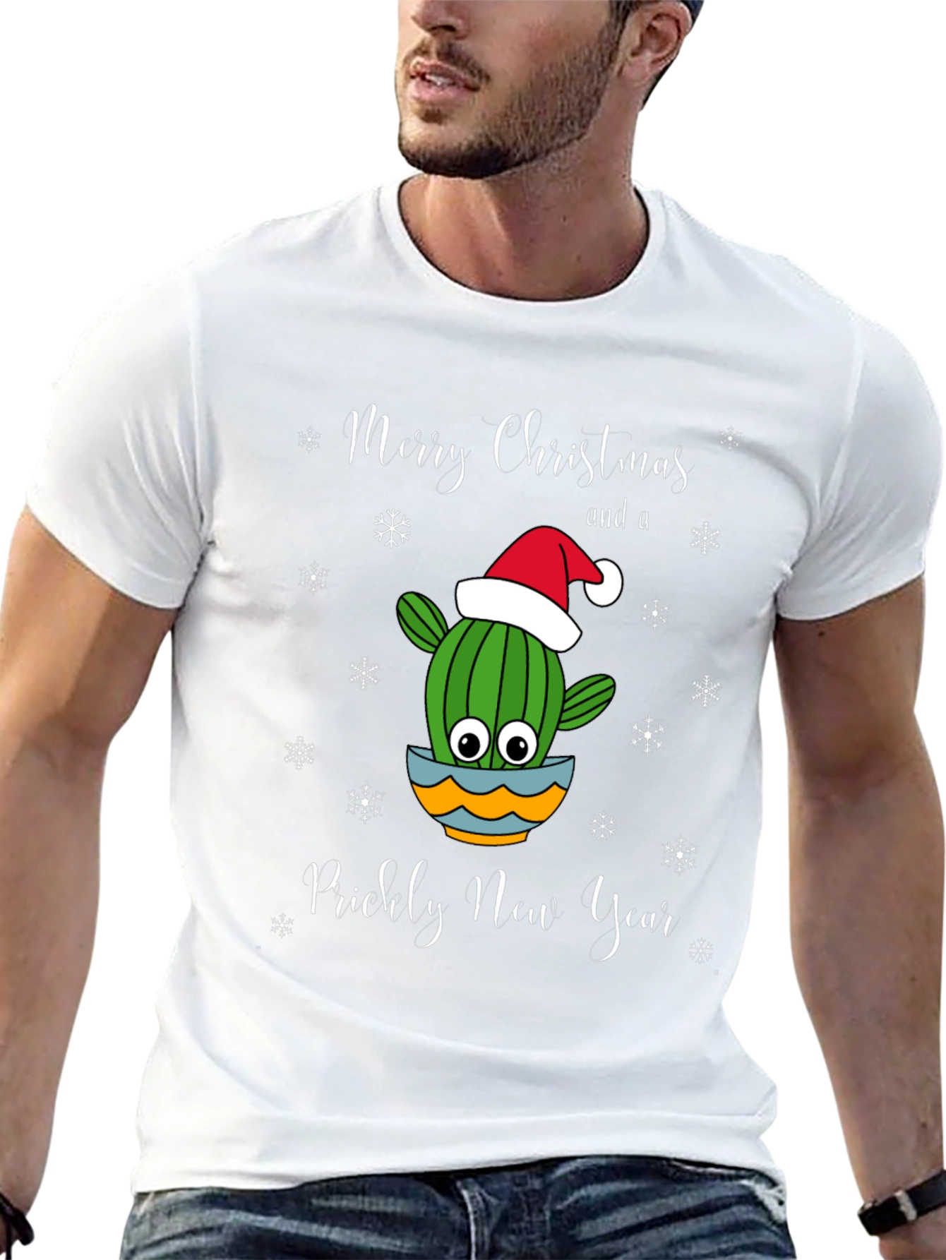 Cactus Christmas T-Shirt: Prickly New Year Tee