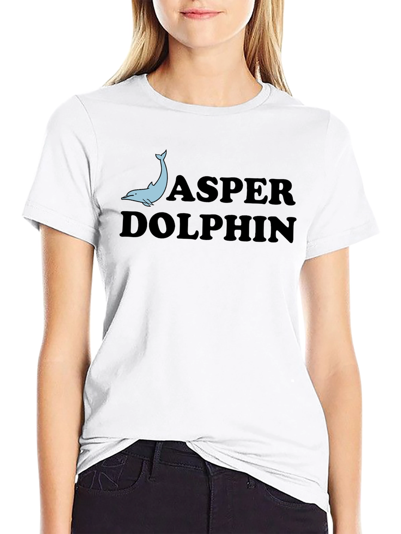 Jasper Dolphin Black T-Shirt