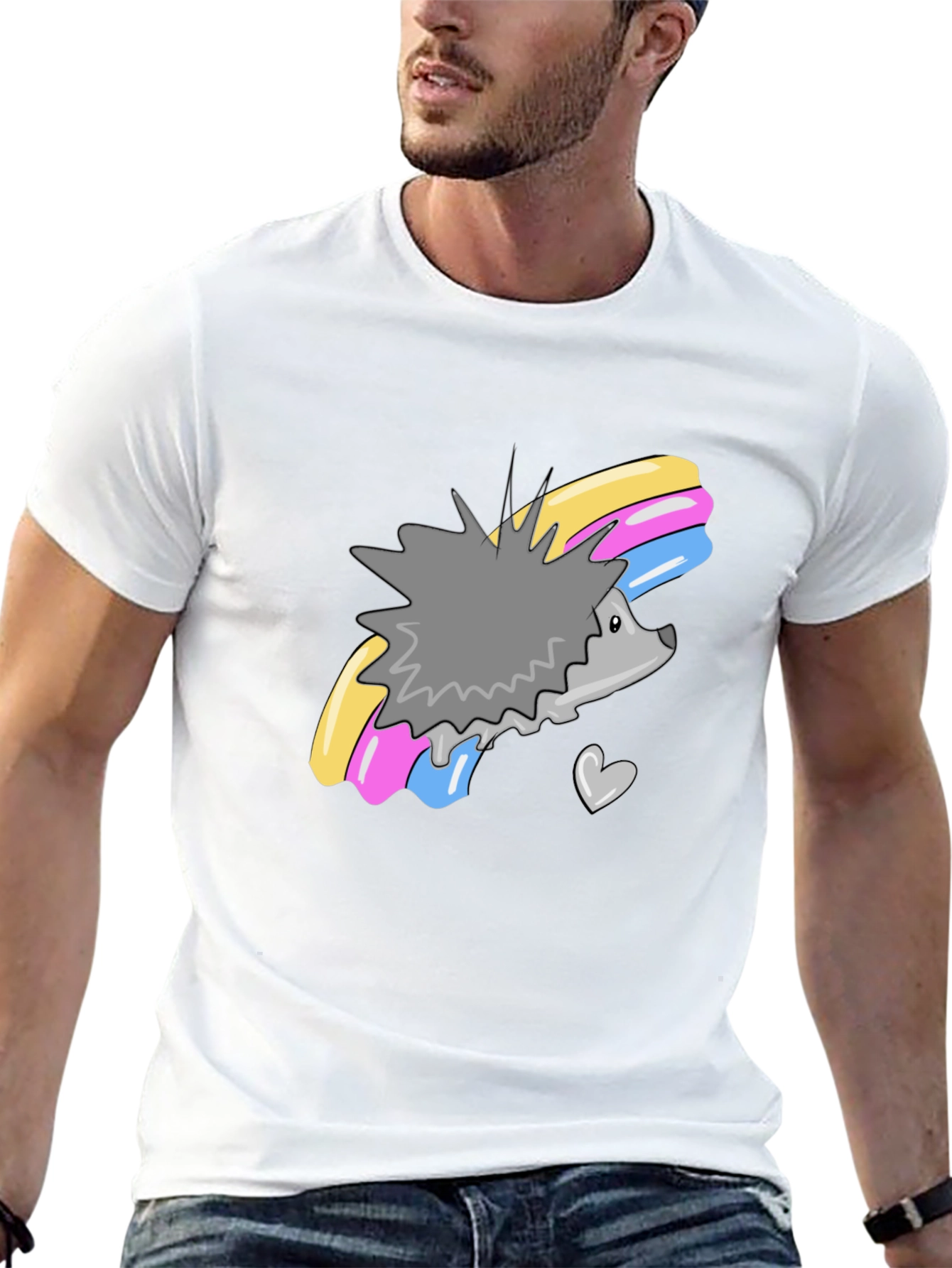 Cute Hedgehog Rainbow T-Shirt