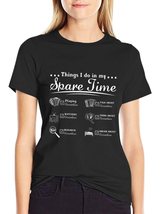Accordion Lover T-Shirt - Spare Time Hobbies