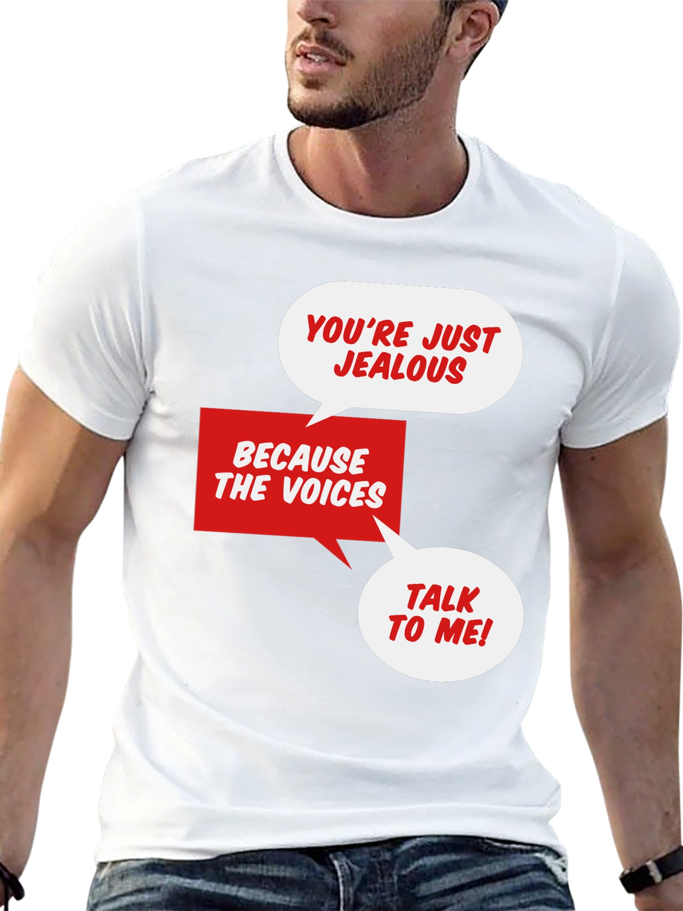 Funny Graphic T-Shirt: Jealous Voices Tee