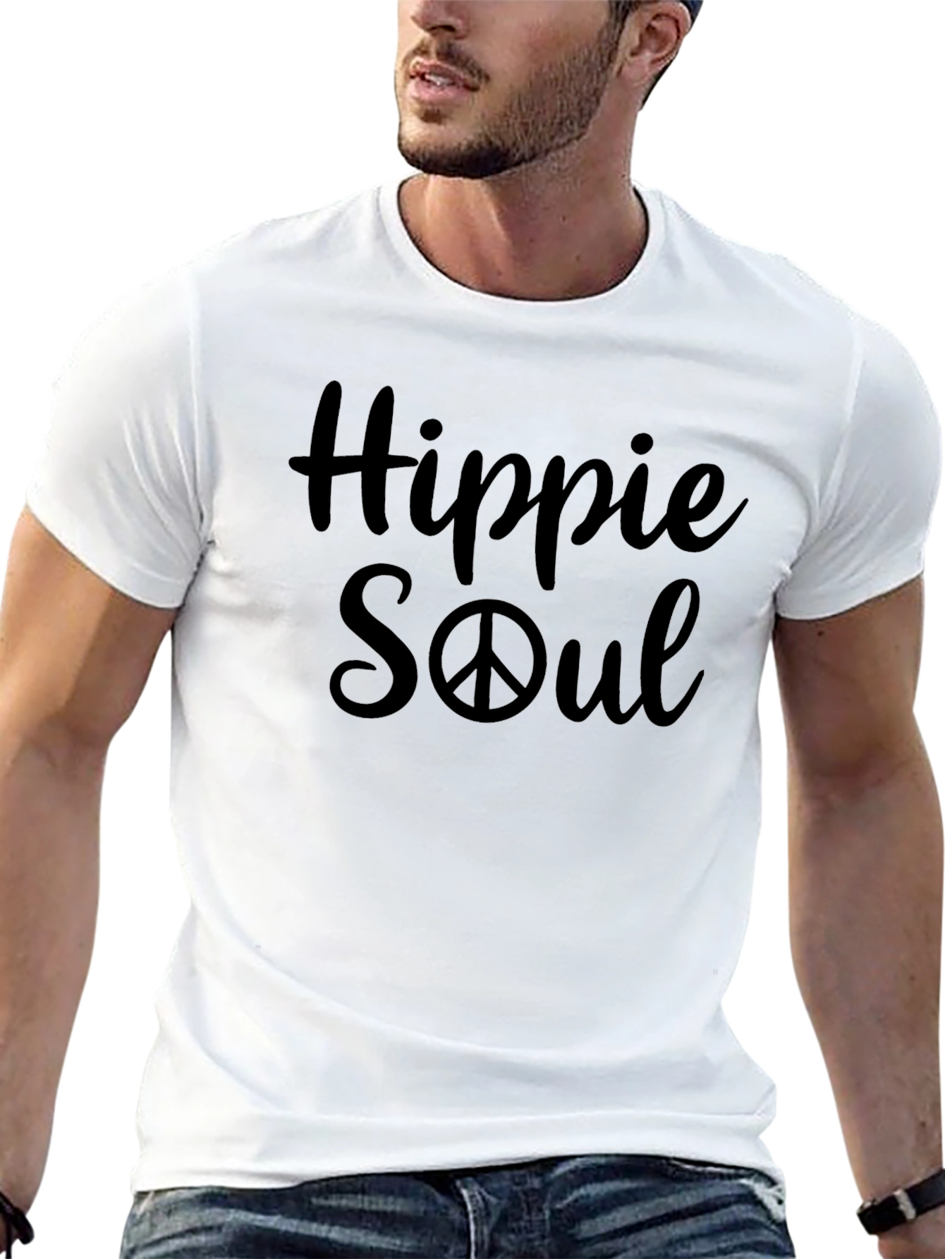 Hippie Soul Graphic T-Shirt - Peace Sign Tee