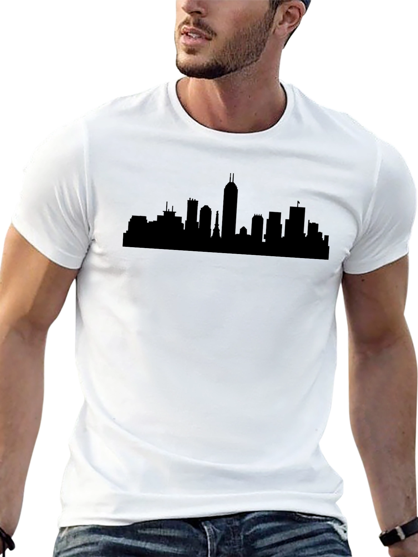 Cityscape Silhouette Tee - Urban Style Shirt