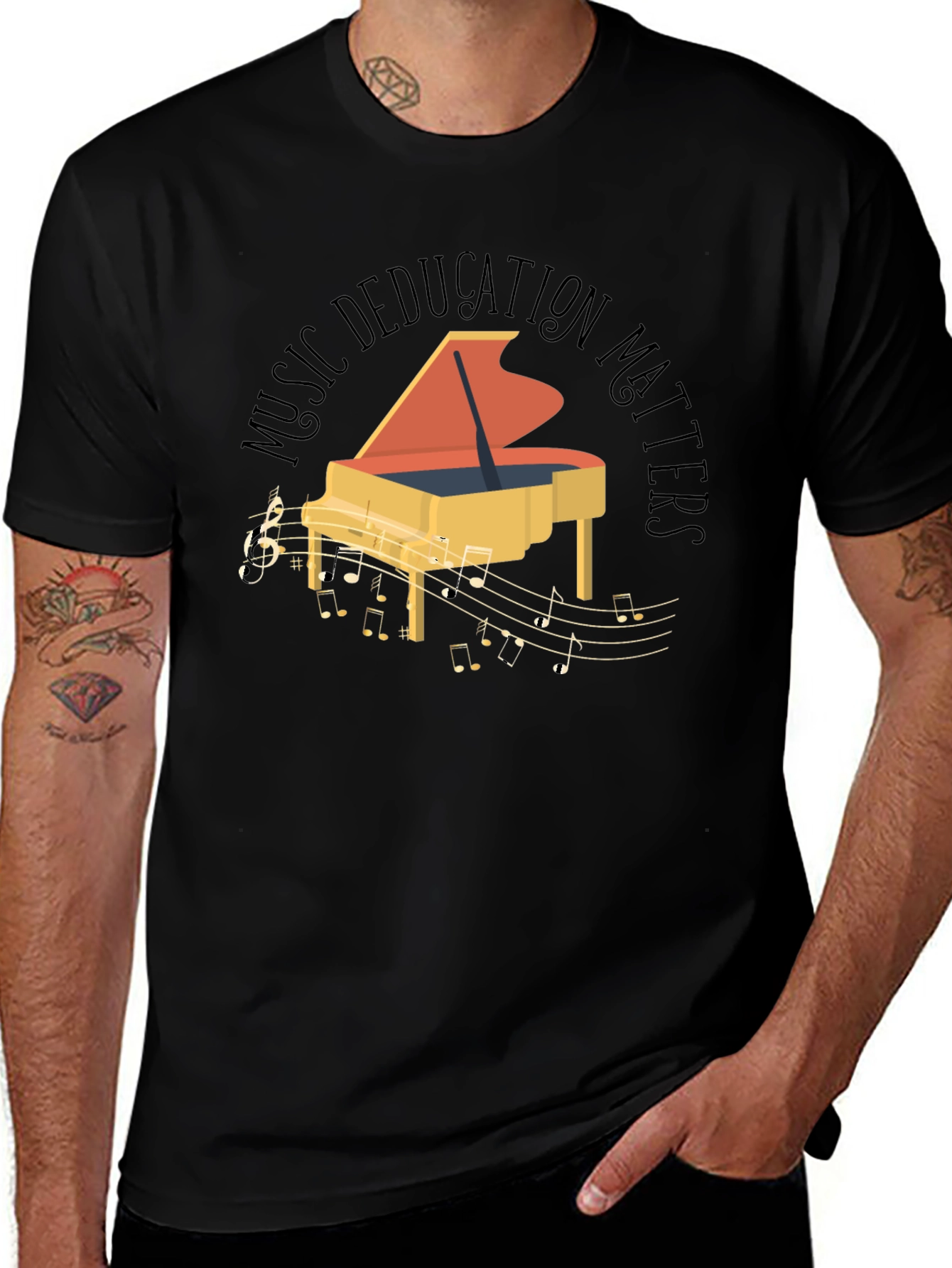 Music Education Matters Piano Graphic Tee