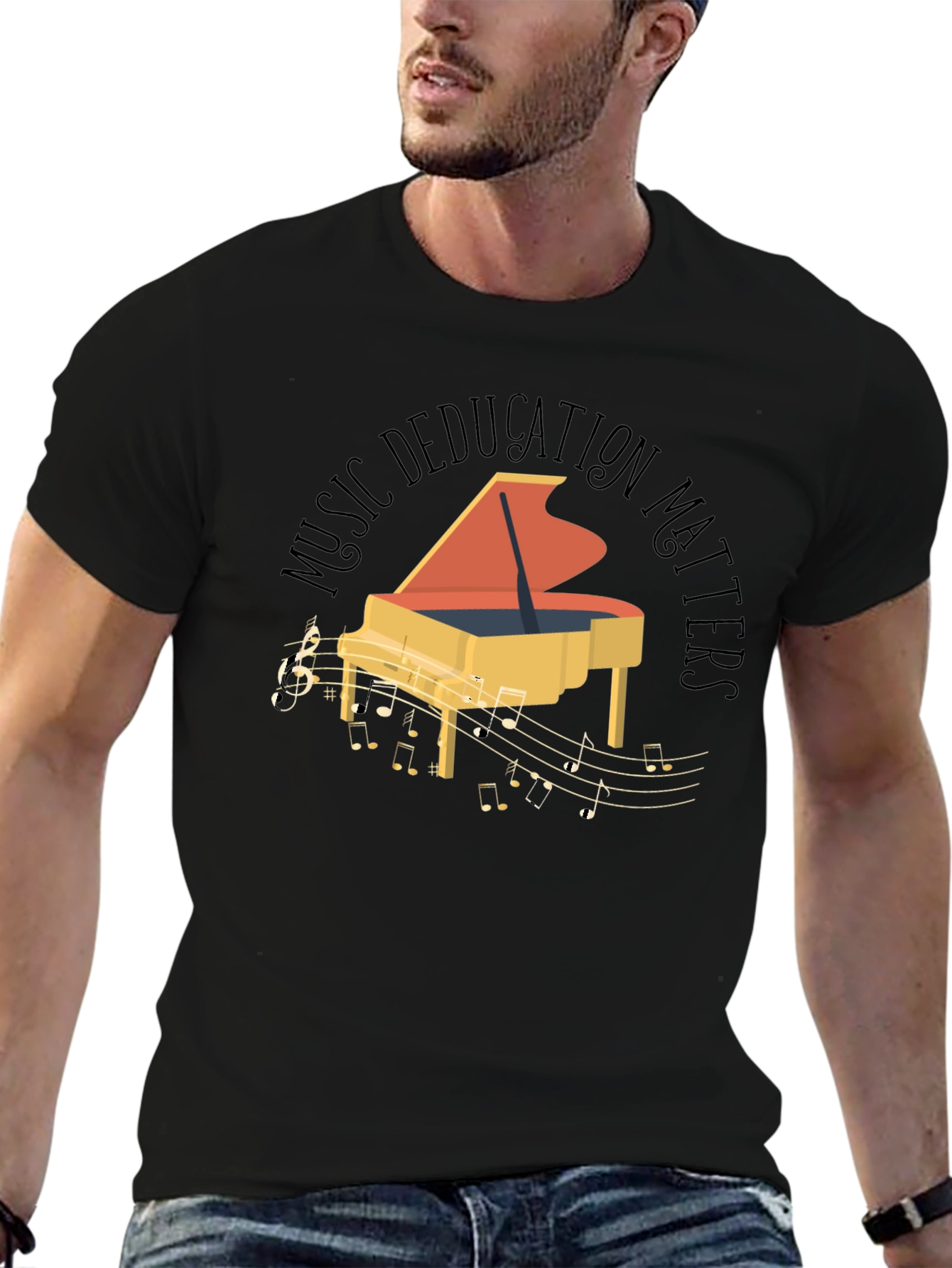 Music Education Matters Piano Graphic Tee