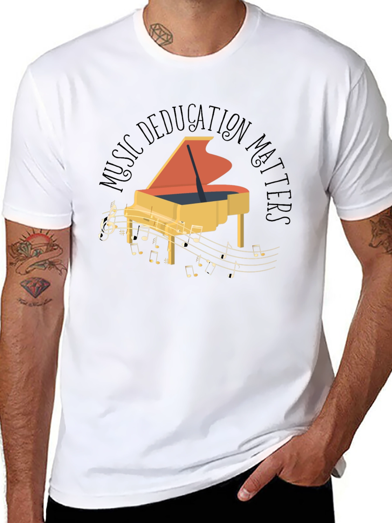 Music Education Matters Piano Graphic Tee