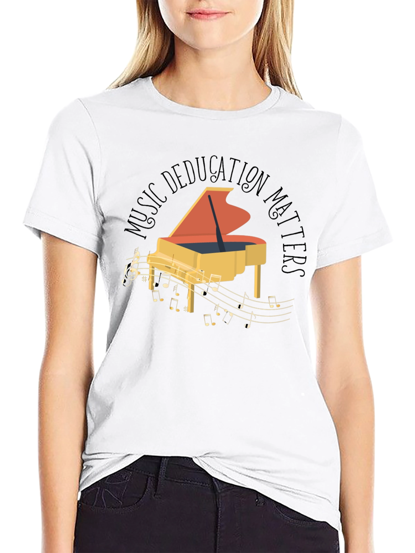 Music Education Matters Piano Graphic Tee