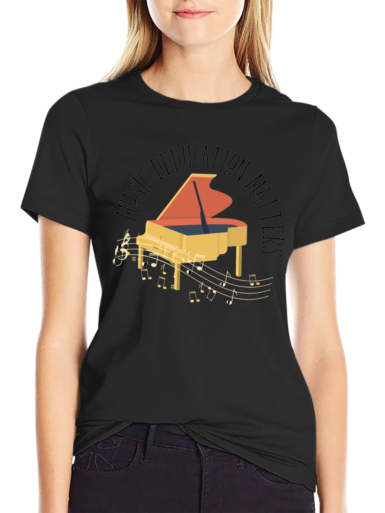 Music Education Matters Piano Graphic Tee