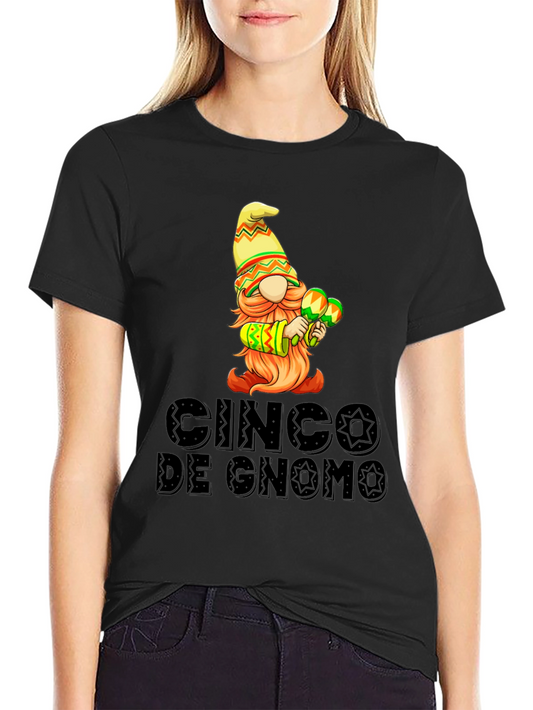 Cinco de Gnomo Graphic T-Shirt - Festive Fun