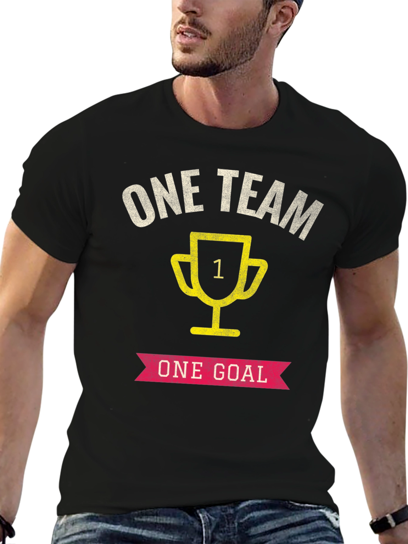 One Team One Goal Graphic T-Shirt