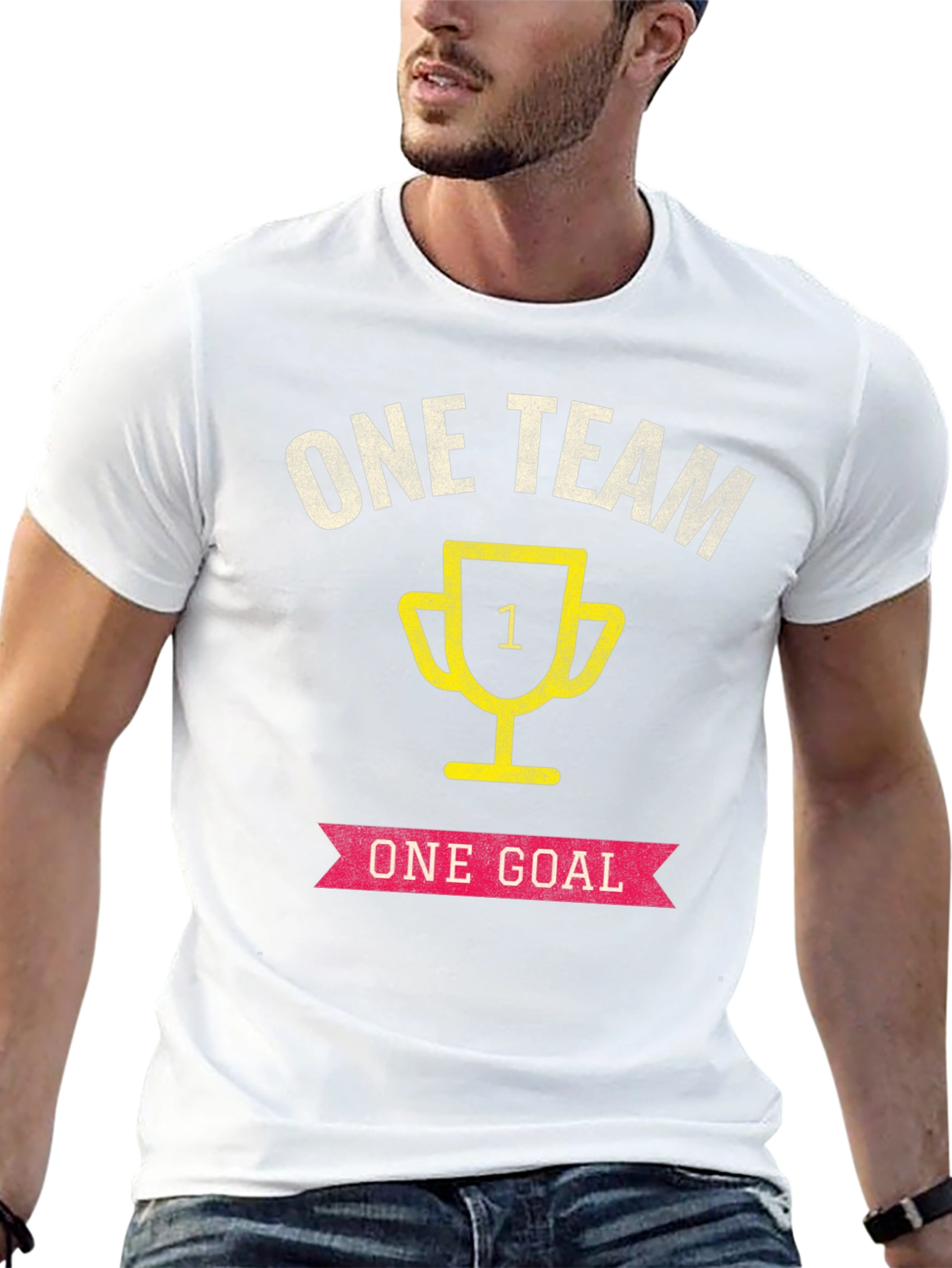 One Team One Goal Graphic T-Shirt