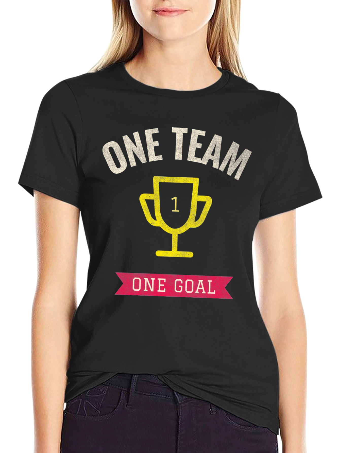 One Team One Goal Graphic T-Shirt