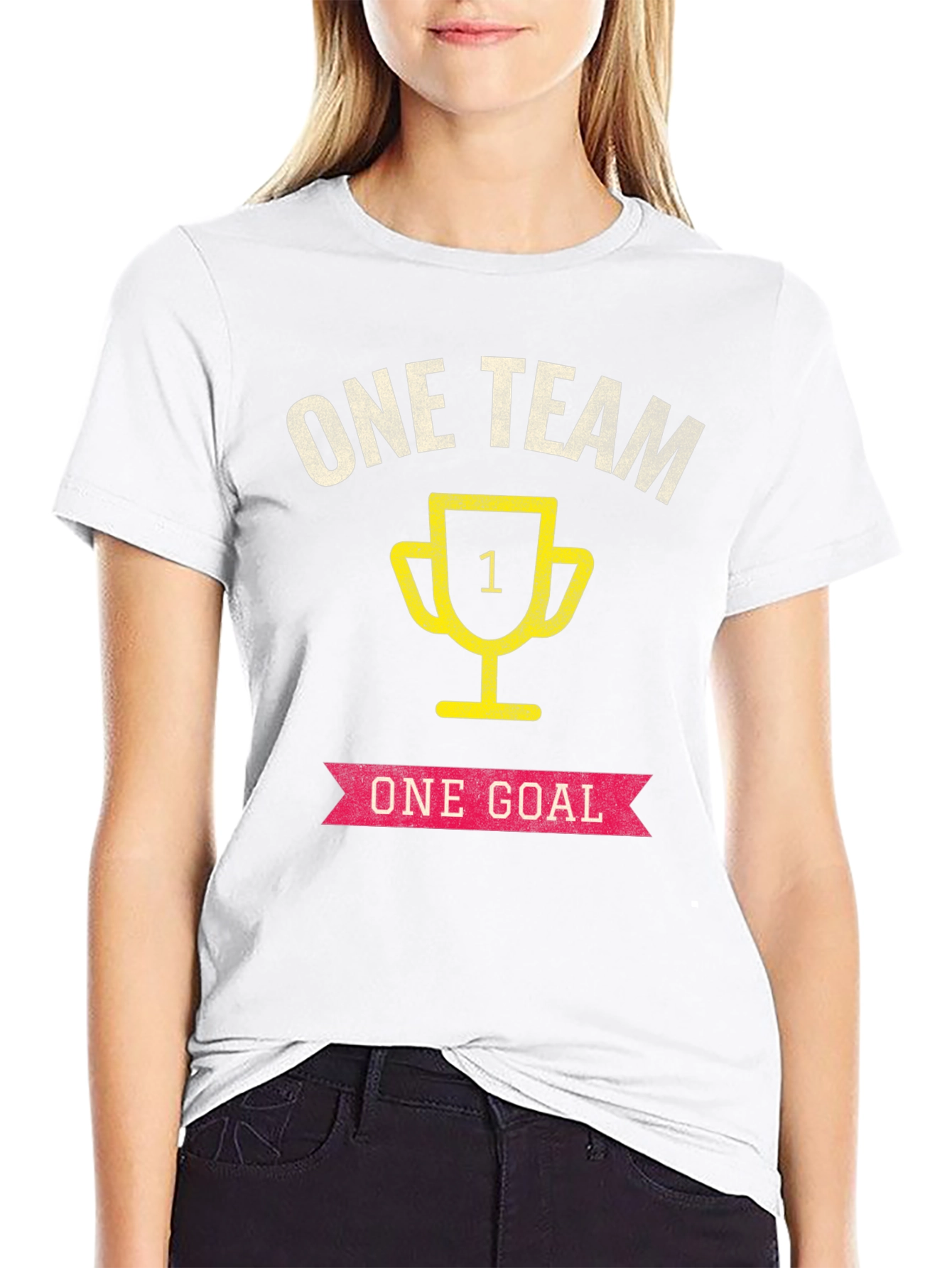 One Team One Goal Graphic T-Shirt