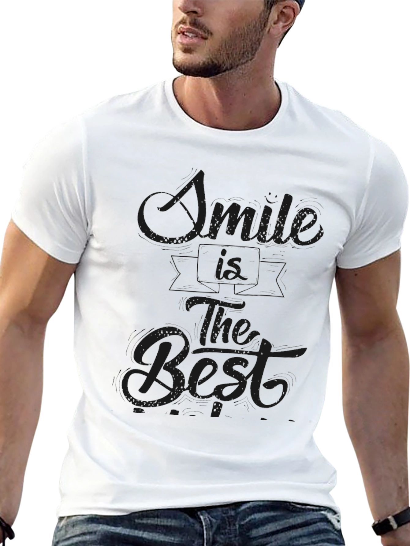 Smile is The Best Black T-Shirt