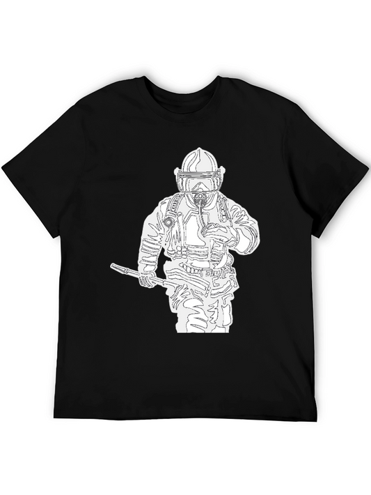 Firefighter Graphic Tee - Black