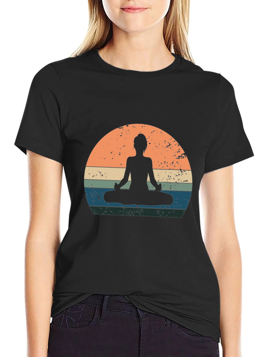 Yoga Silhouette Graphic Tee