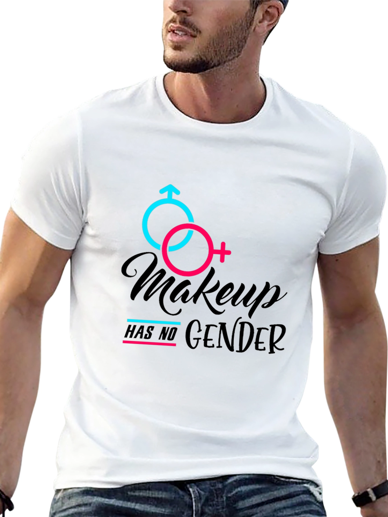 Makeup Has No Gender Graphic Tee