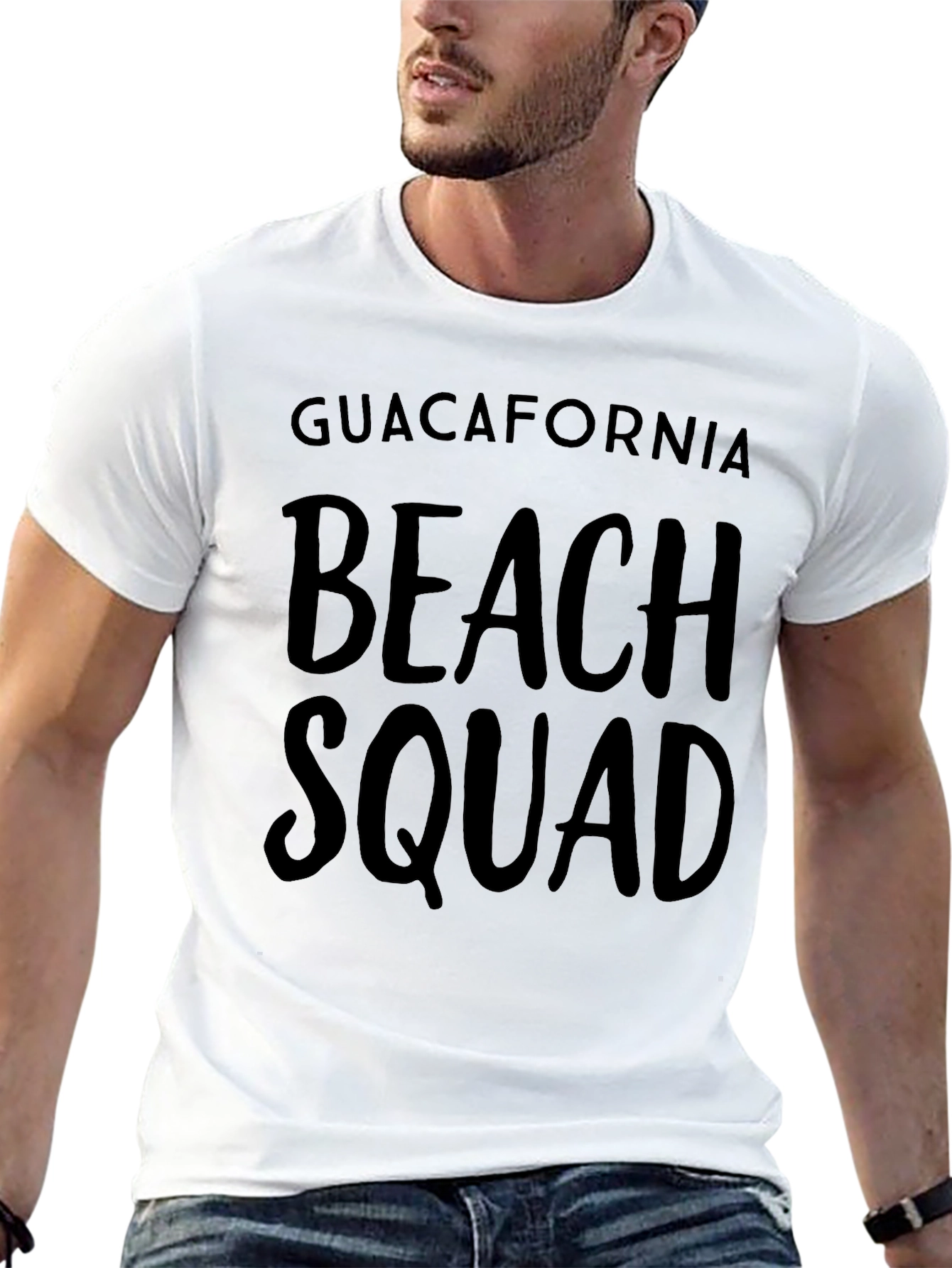 Guacafornia Beach Squad Black Graphic T-Shirt