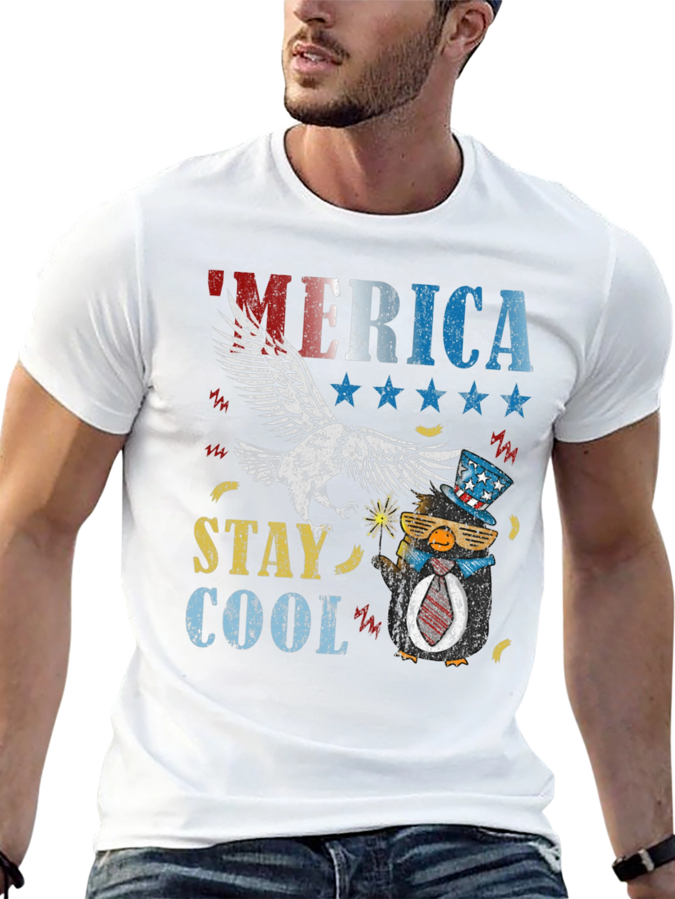 America Stay Cool Patriotic T-Shirt