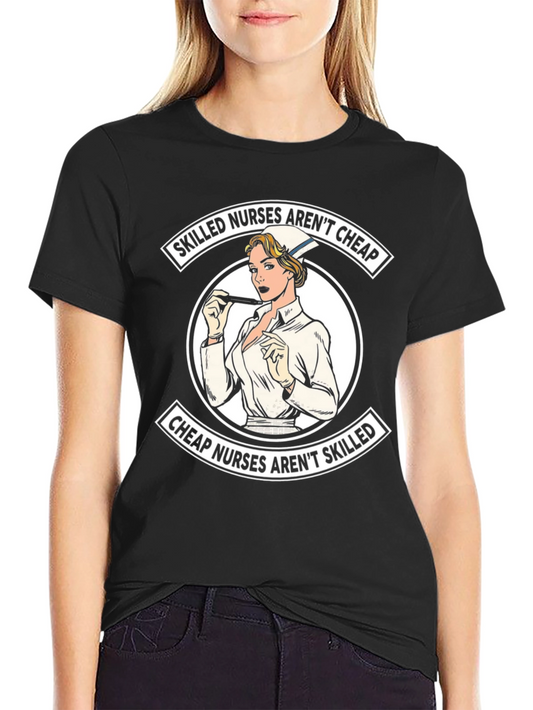 Skilled Nurses Graphic T-Shirt - Black