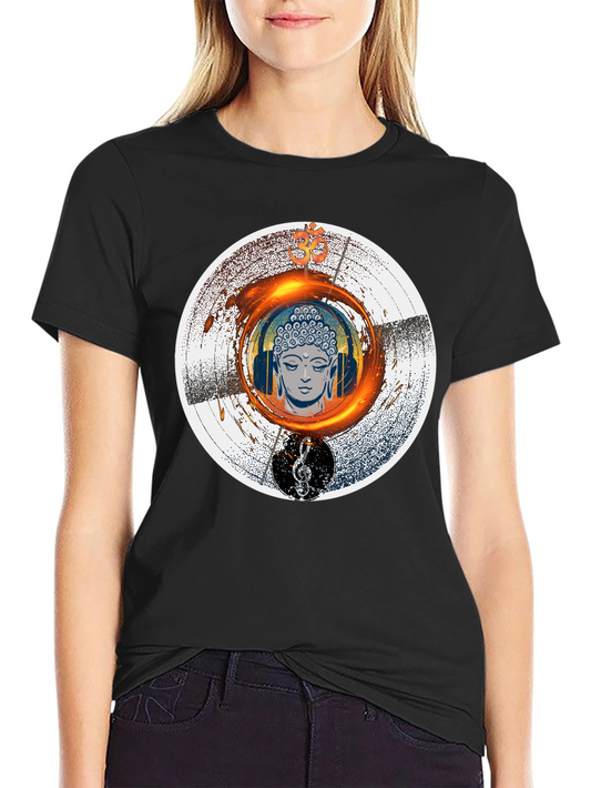 Buddha Music T-Shirt - Meditation Zen Graphic Tee