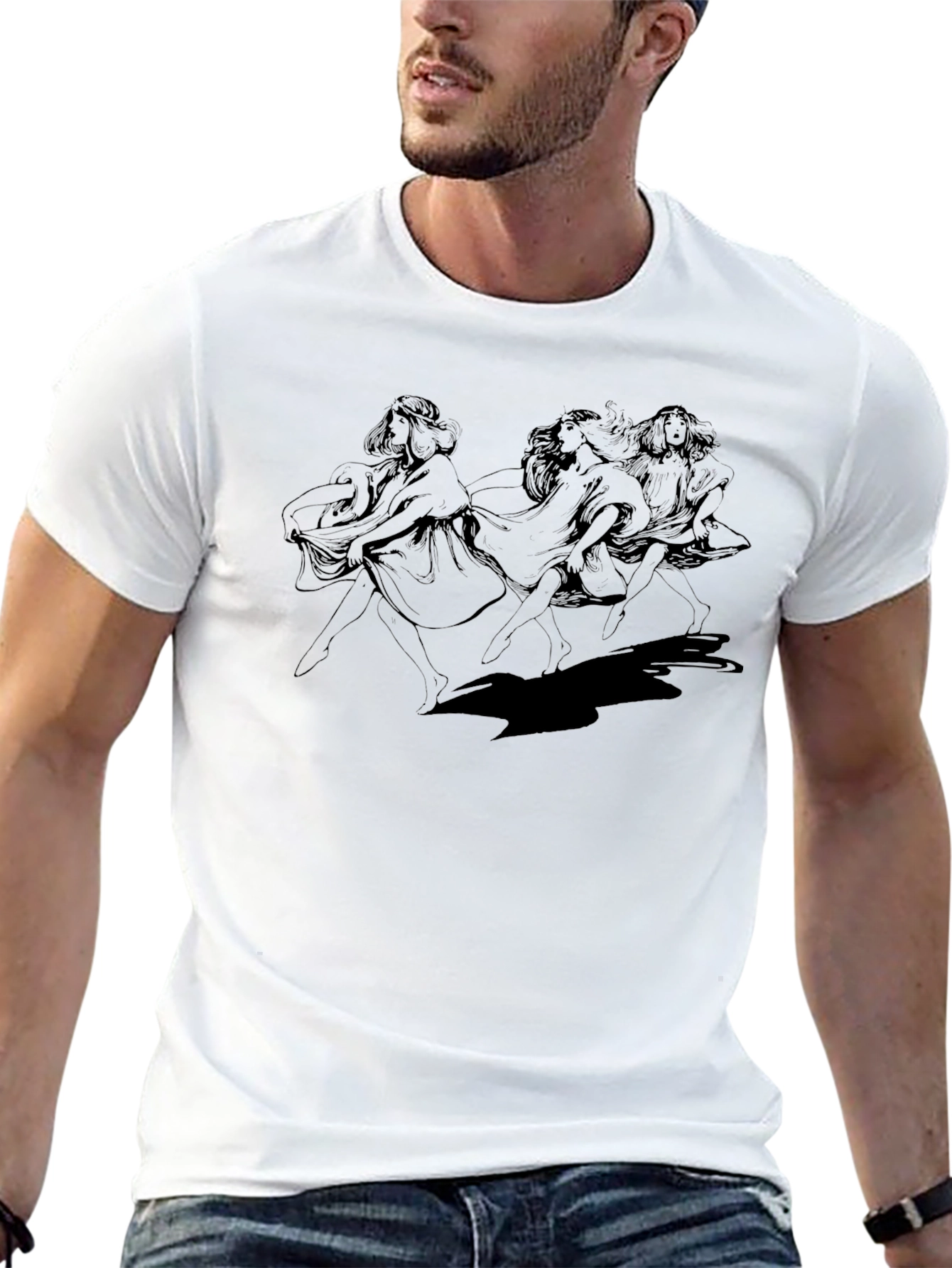 Mystic Women Graphic Black T-Shirt