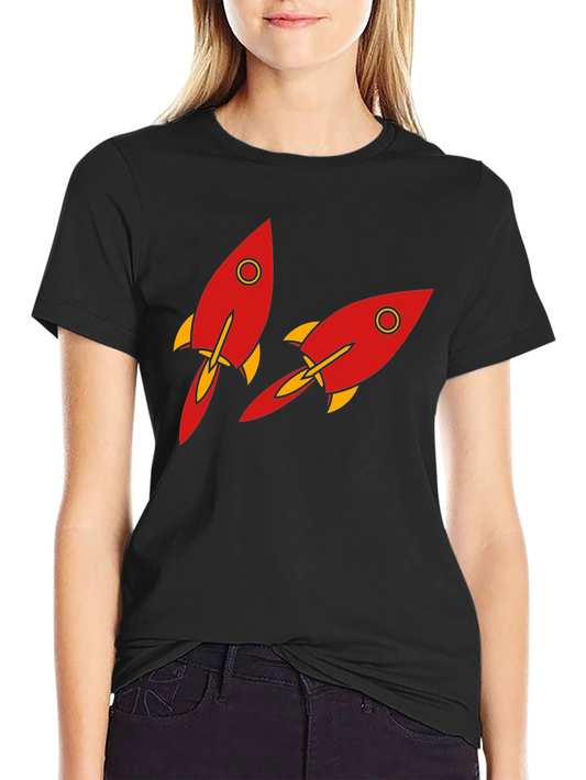 Rocket Graphic T-Shirt - Black