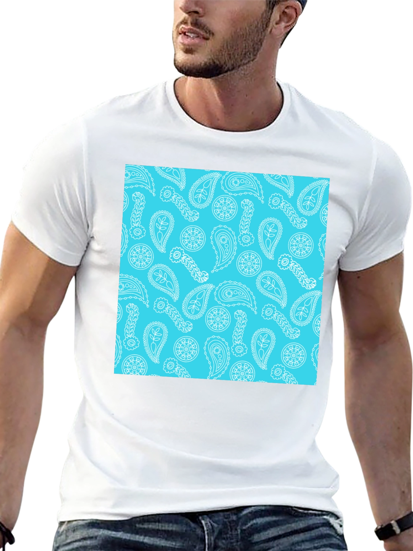 Paisley Pattern T-Shirt - Cool Summer Style